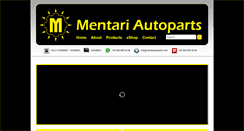 Desktop Screenshot of mentariautoparts.com